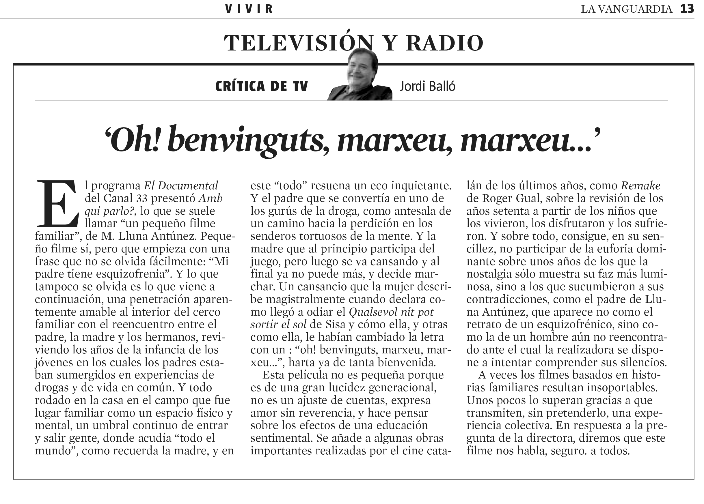 critica lavanguardia